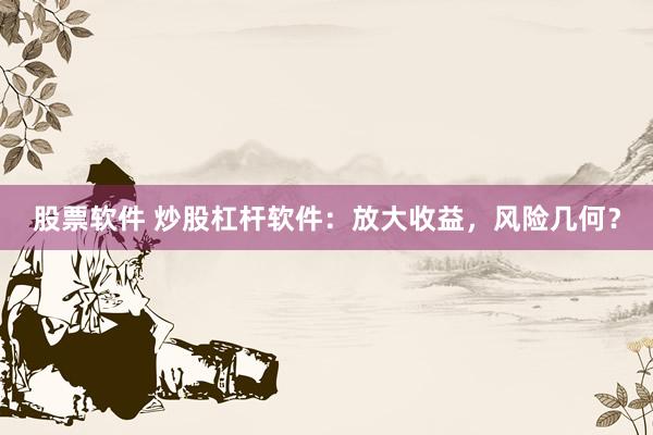 股票软件 炒股杠杆软件：放大收益，风险几何？