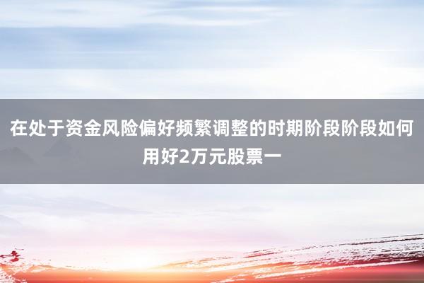 在处于资金风险偏好频繁调整的时期阶段阶段如何用好2万元股票一